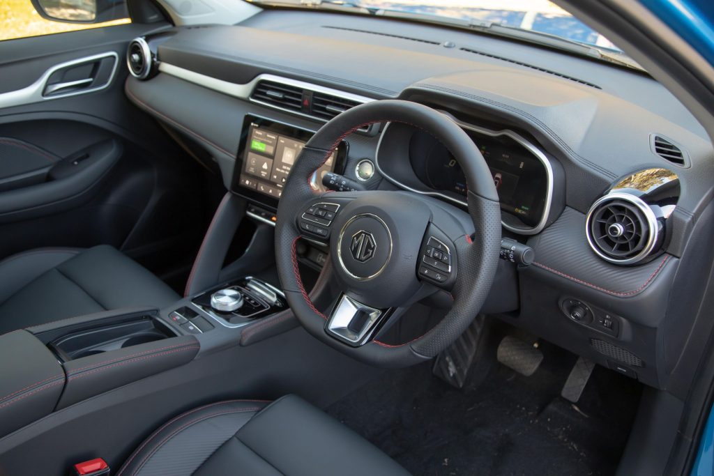 Mg ZS EV Standard Range interior